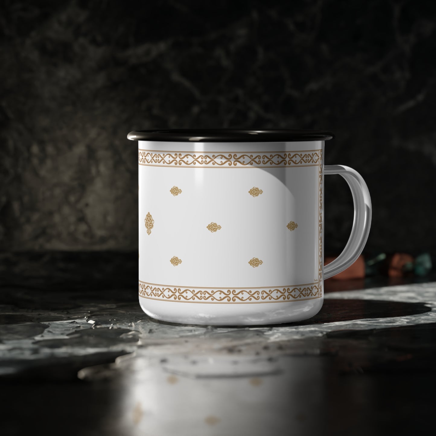 Enamel Mug “Golden Murmurs”