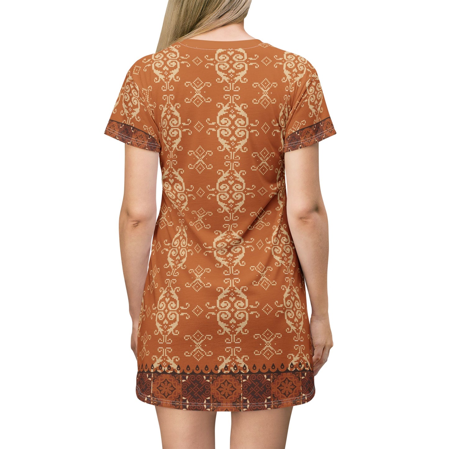 T-Shirt Dress “Sandalwood Echo”