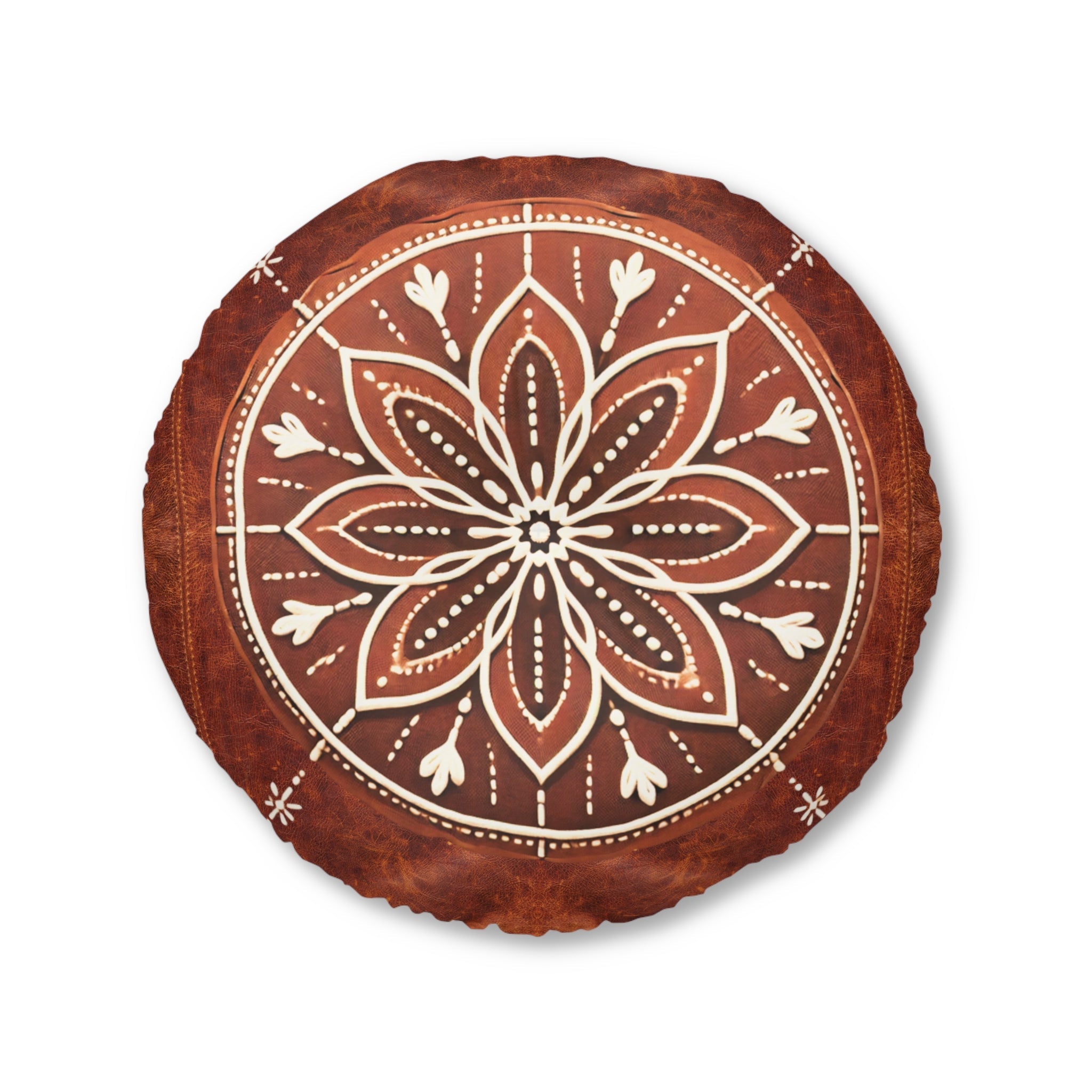 Tufted Round Floor Pillows “Aaram”