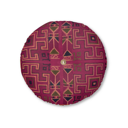 Tufted Round Floor Pillow “Aaram” - Vanaraga