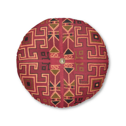 Tufted Round Floor Pillow “Aaram” - Surya Sand