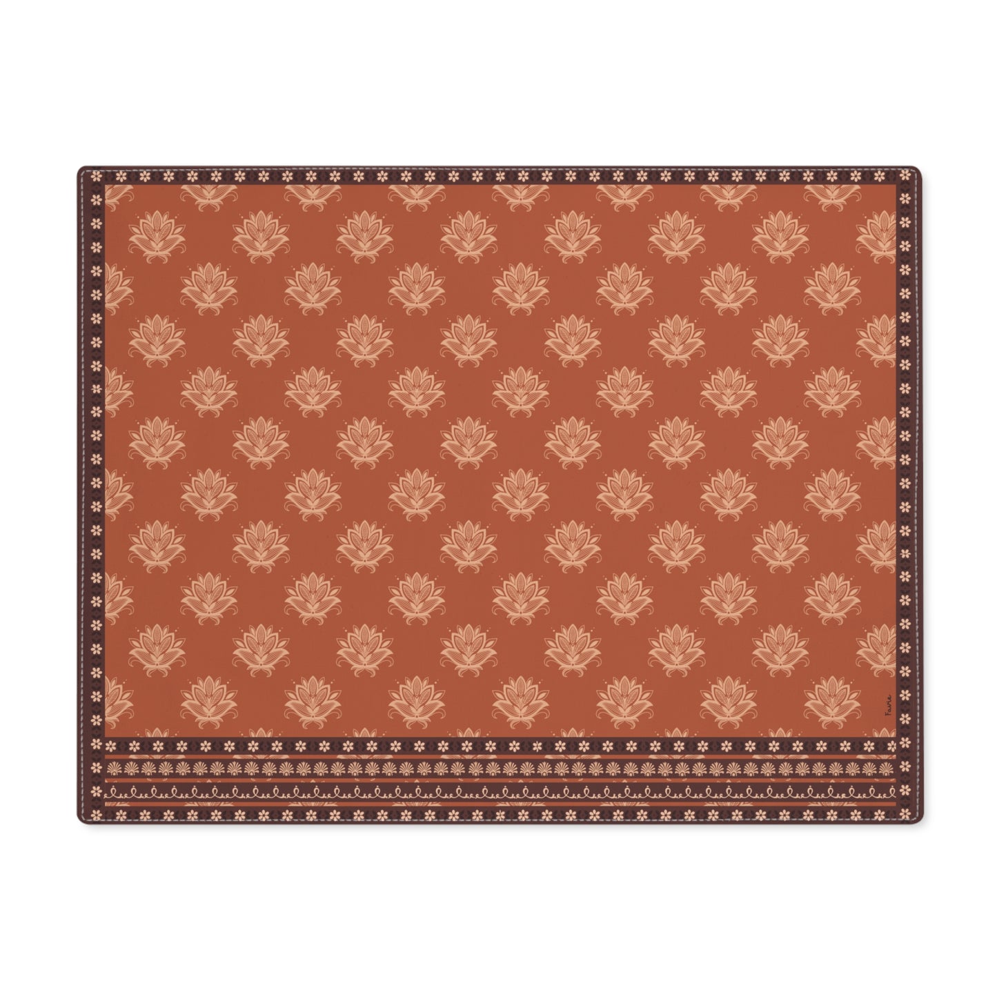 Placemat “Sundar Rituals” - Lotus Rust by FAVIE