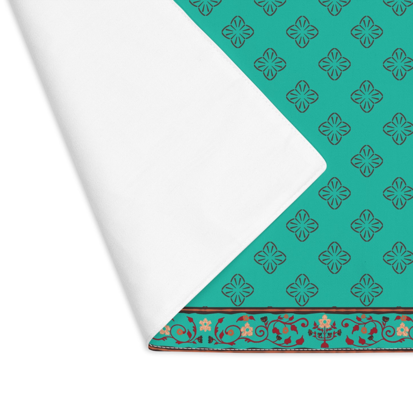 Placemat “Sundar Rituals” – Jaipur Teal by FAVIE