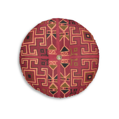 Tufted Round Floor Pillow “Aaram” - Surya Sand
