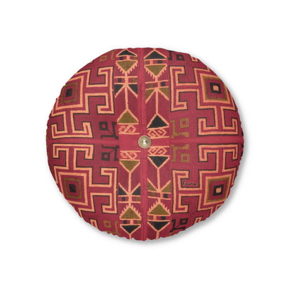 Tufted Round Floor Pillow “Aaram” - Surya Sand