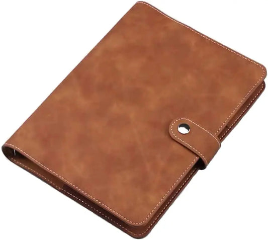 Luxury A5 6-Ring Planner Binder – Vegan Leather Cover